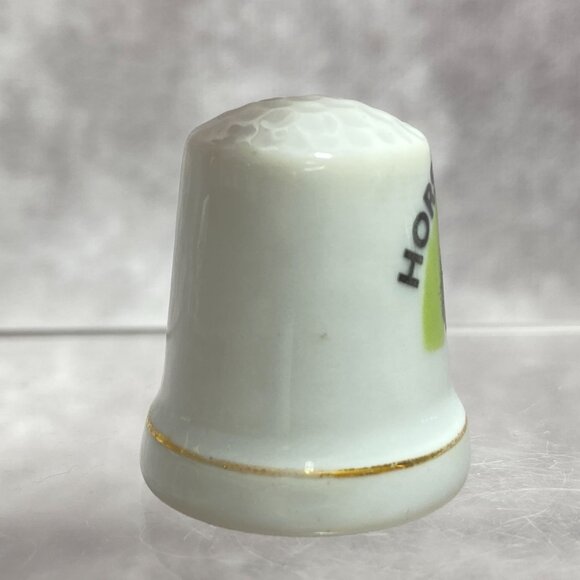 Vintage Horseshoe Curve Thimble Altoona PA Souvenir Porcelain Collectible - Picture 6 of 10
